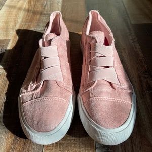 Blowfish Malibu Kids Pink Metallic Sneakers Youth Size 7 Women's Size 8